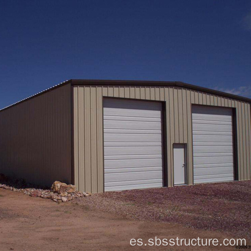 Garaje de estructura de acero de doble puerta